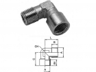 90°JUNCTION CONICAL THREAD 1/4" MALE-FEMALE