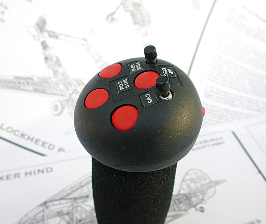 SPEED COM CLOCHE STICK GRIP FIVE BUTTONS + TWO MICRO BUTTONS RED