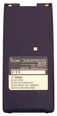 BATTERIA RICARICABILE AL NI-MH ICOM BP 210N 7,2 VOLT - 1,65A/H