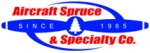  AIRCRAFT SPRUCE LOGO DECAL-SMALL SIZE 