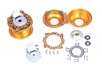 KIT CERCHI 6" X 80 MM PINZE ALLUMINIO PER OLIO DOT4