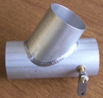  TUBO DERIVAZIONE ARIA CALDA ANGOLATO A 45° 