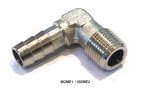  90° JUNCTION WITH CONICAL MALE THREAD WITH HOSE-JUNCTION 